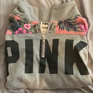victoria’s secret pink quarter zip